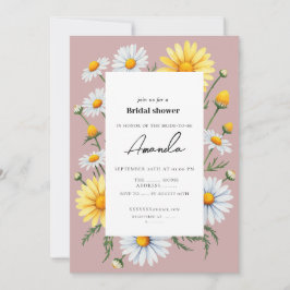 Rosa Chamomile Inbjudningskort för möhippan