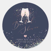 Rosa Champagne Glass, Holografisk Möhippa