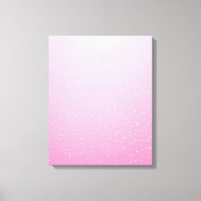 Rosa champagne med små bubblor bakgrundskonst canvastryck (Framsida)