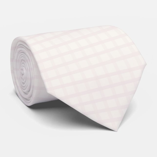 Rosa Champagne och krämiga blomstergula vita Gingh Slips (Rullad)