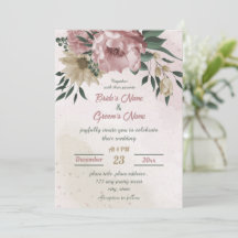 rosa champagneblommor botaniska bröllop