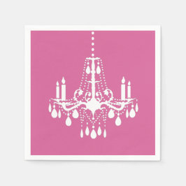 Rosa Chandelier Napkin Pappersservett