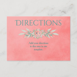 Rosa Charm Directions Tilläggskort