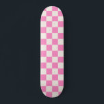 Rosa Check, Checkerboard Mönster, Checkered, Check Mini Skateboard Bräda 18,5 Cm<br><div class="desc">Kontrollerad Mönster - vit schackbräda för rosa och grädde.</div>