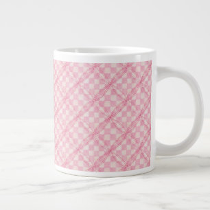 ROSA CHECK QUILT Big White Mugg Jumbo Mugg