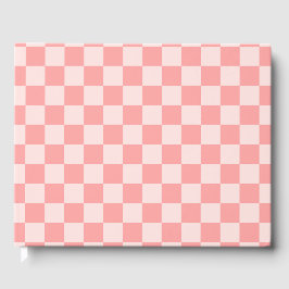 Rosa Checkerboard Gästböcker