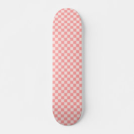 Rosa Checkerboard Mini Skateboard Bräda 18,5 Cm