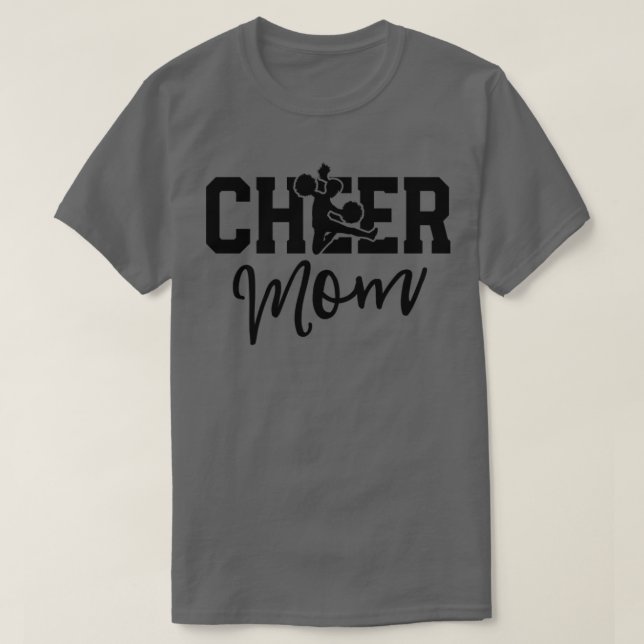 Rosa CheerLeader Mamma Shirt Cheer Mamma Gifts Mam T Shirt (Design framsida)