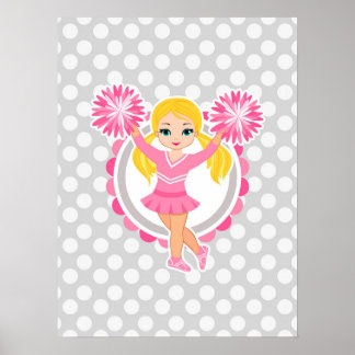 Rosa Cheerwriter Blonde - Cute Cheer Poster