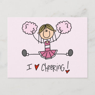 Rosa Cheerwriter Tshirts and Gifts Vykort