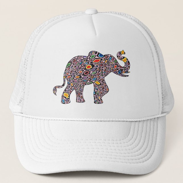 Rosa-Cheetah-Elephant Keps (Framsida)