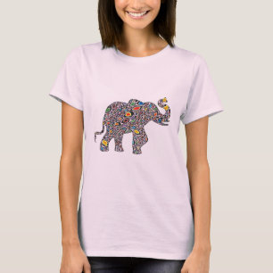 Rosa Cheetah Elephant T Shirt