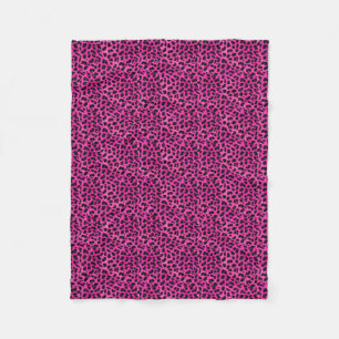 Rosa Cheetah Fleecefilt