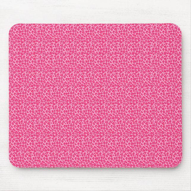 Rosa Cheetah Leopard Print Musmatta (Framsidan)
