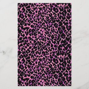 Rosa Cheetah Mönster Brevpapper
