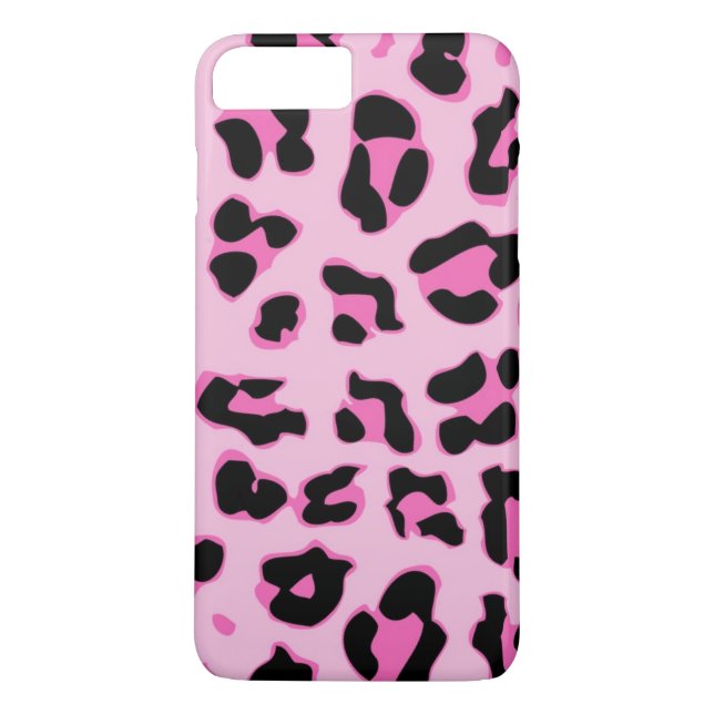 Rosa Cheetahtelefonfodral Case-Mate iPhone Skal (Baksida)