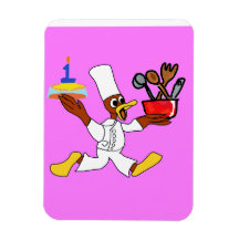 Rosa Chef Ducky Kazoo Flexible Photo Magnet
