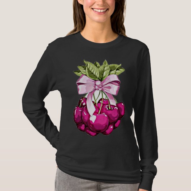 Rosa Cherries T Shirt (Framsida)