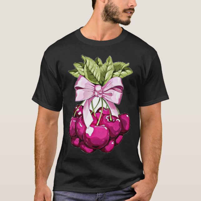 Rosa Cherries T Shirt (Framsida)