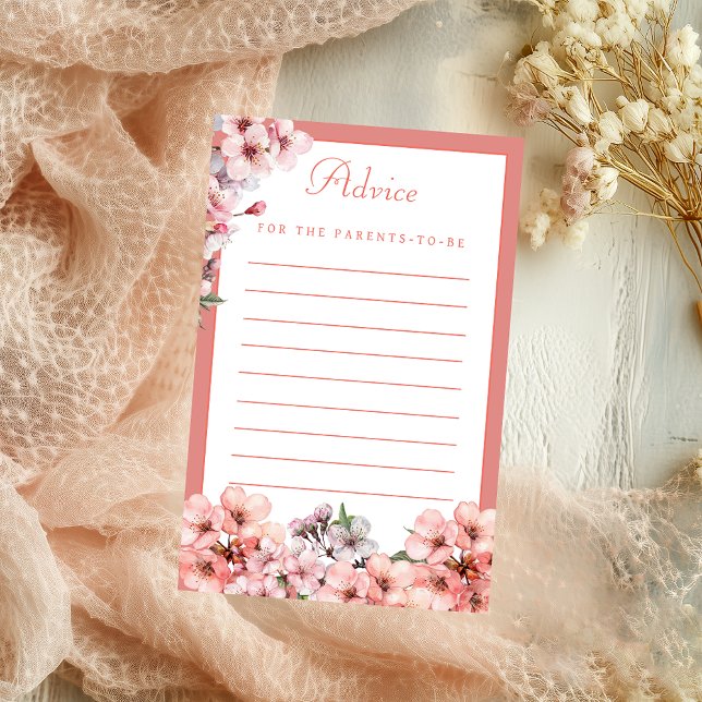  Rosa Cherry Blommar Advice for Parents to be Flygblad (Skapare uppladdad)