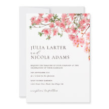 Rosa Cherry Blommar Blommigt Shower Bröllop