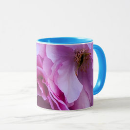 Rosa Cherry Blommar Flowers Mugg