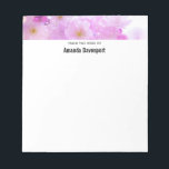 Rosa Cherry Blommar Flowers Photo Anteckningsblock<br><div class="desc">Ett anteckningsblock med ett vackert foto med rosa blommar för körsbär. Dreamy-bild med både ljus och gnistor.</div>