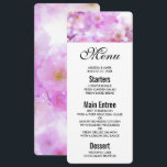 Rosa Cherry Blommar Flowers Photo Inbjudningar<br><div class="desc">Händelsemeny med ett vackert foto med rosa körsbärsblommar. Dreamy-bild med både ljus och gnistor.</div>