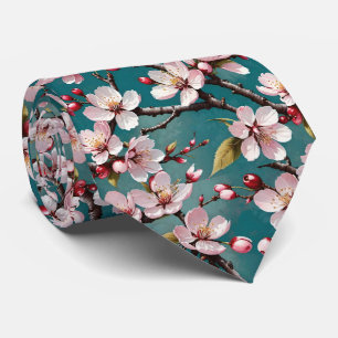 Rosa Cherry-Blommar i en helbäckenbotten Slips