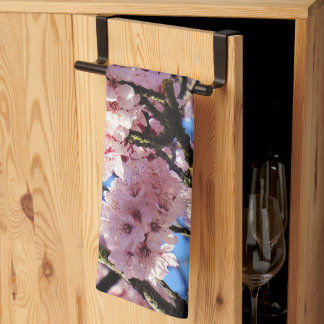 Rosa Cherry Blommar Kitchen Tea Towel Kökshandduk