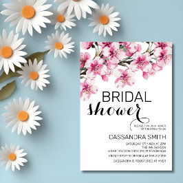 Rosa Cherry Blommar Sakura Flower Möhippa Inbjudningar