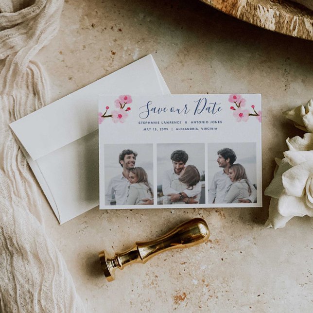 Rosa Cherry Blommars 3 Photo Spara Datumet (Skapare uppladdad)