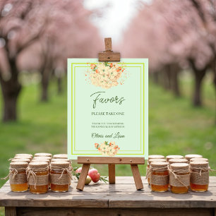 Rosa Cherry Blommars , bröllopsförmån Poster
