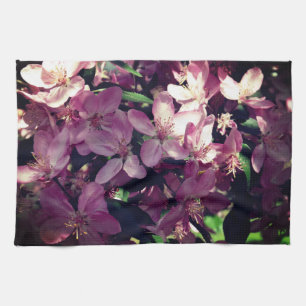 Rosa Cherry Blommars Kökshandduk