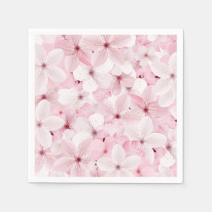 Rosa Cherry Blommars Pappersservett