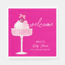 Rosa Cherry Champagne Brunch Baby Shower