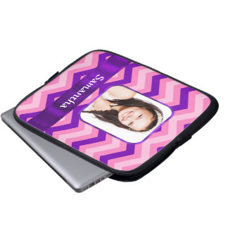 Rosa Chevron Laptop Sleeve