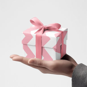 Rosa Chevron Presentpapper