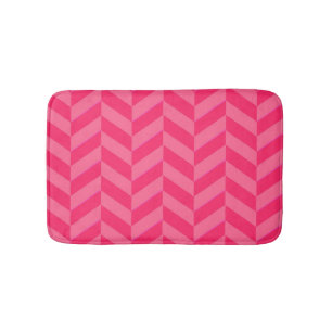 Rosa Chevron Tribal Zig Zag Rand Mönster Modern Badrumsmatta