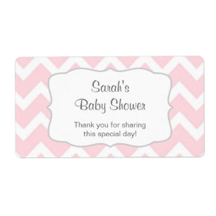 Rosa Chevron-Vattenflaska eller befordra att anpas Fraktsedel