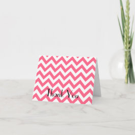 Rosa Chevron Vift tackkort