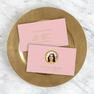 Rosa chic & Fauxguld profilerar Visitkort