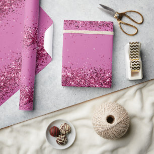 Rosa Chic Glitter Gnistra Presentpapper