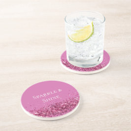 Rosa Chic Glitter Gnistra Underlägg