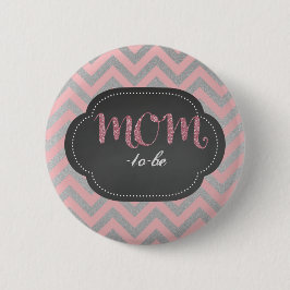 Rosa chic mamma-till-är knäppas knapp