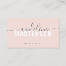  Rosa Chic Modern Monogram-skript Namnteckning