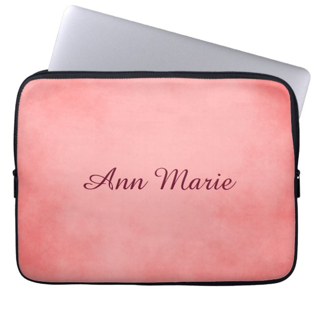 Rosa Chic Parchment Laptop Sleeve (Framsidan)