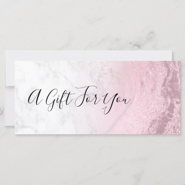 Rosa chick ro guld glitter marble makup artist (Framsida)