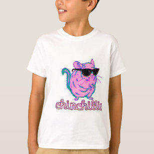 Rosa Chinchillin för neon Chinchilla T-shirt
