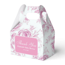 Rosa Chinoiserie Blommig Fransk Toile 